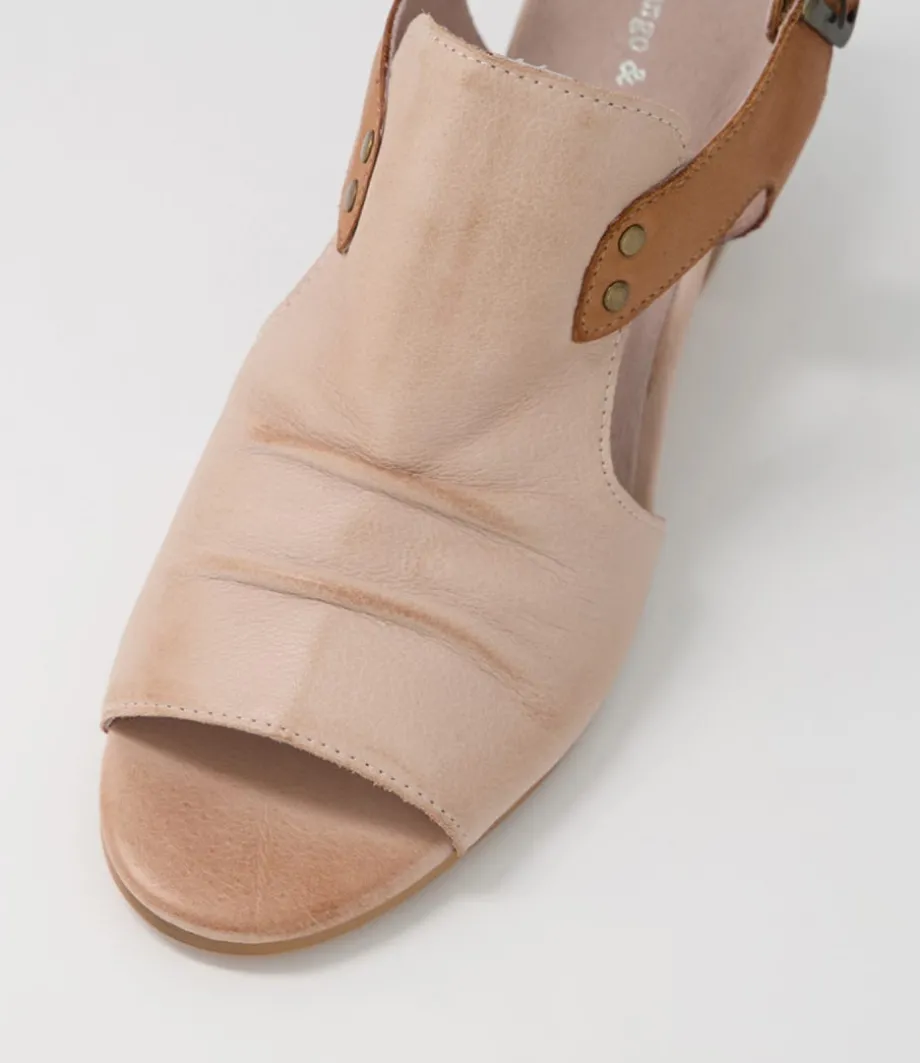Ballarat Cafe Dark Tan Leather Sandals