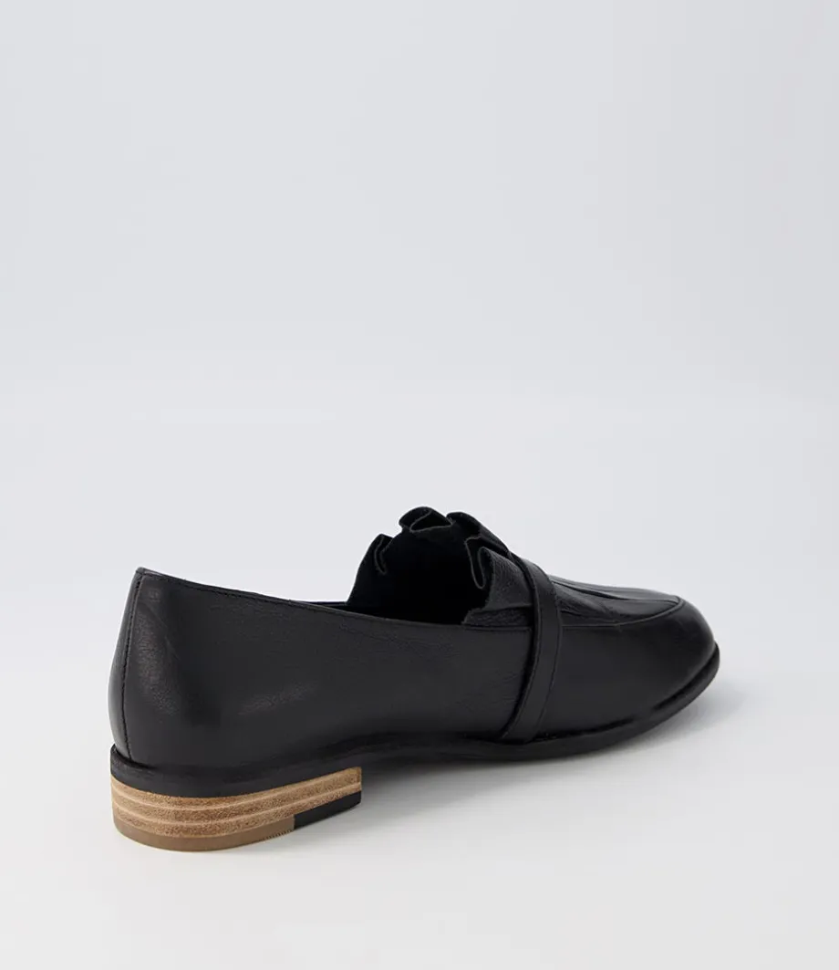 Banzos Black Leather Loafers