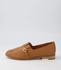 Banzos Dark Tan Leather Loafers