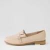 Banzos Nude Leather Loafers