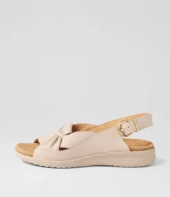 Bari Xw Almond Leather Sandals