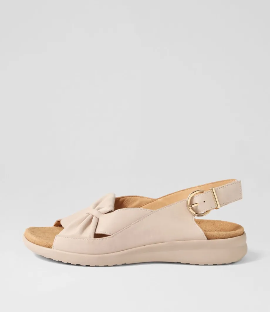 Bari Xw Almond Leather Sandals