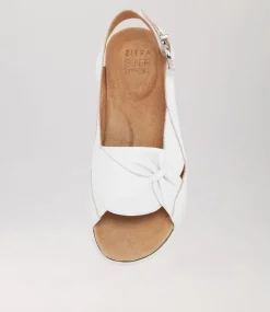 Bari Xw White Leather Sandals Ws