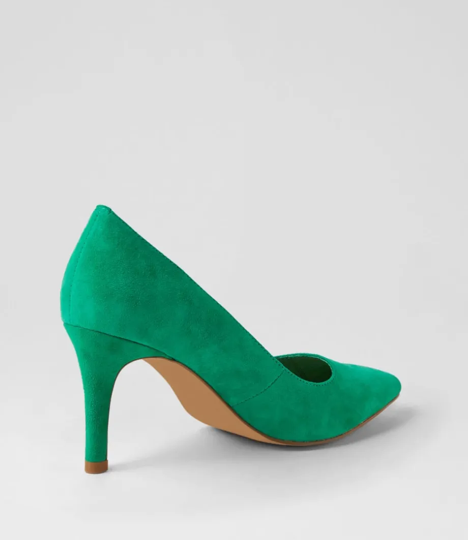 Barrios New Emerald Suede Heels