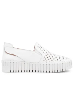 Bartas White Leather Sneakers