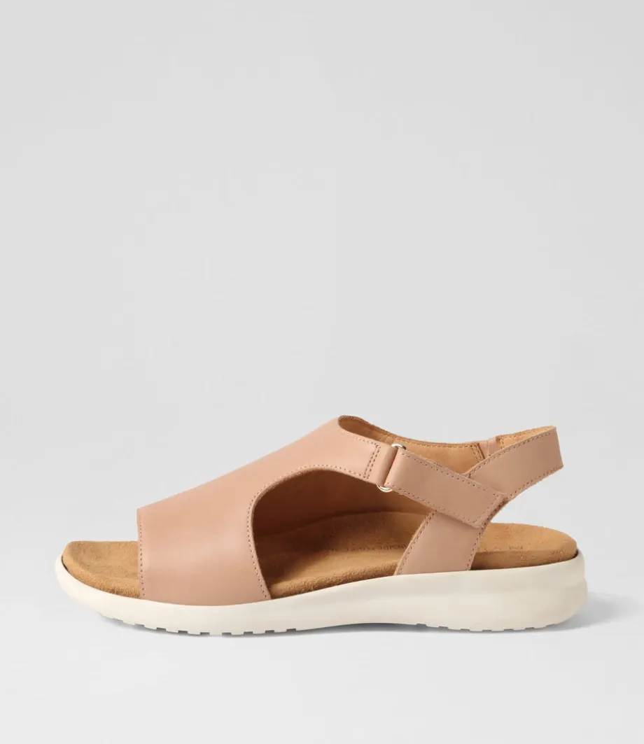 Basma Xw Cafe White Leather Sandals