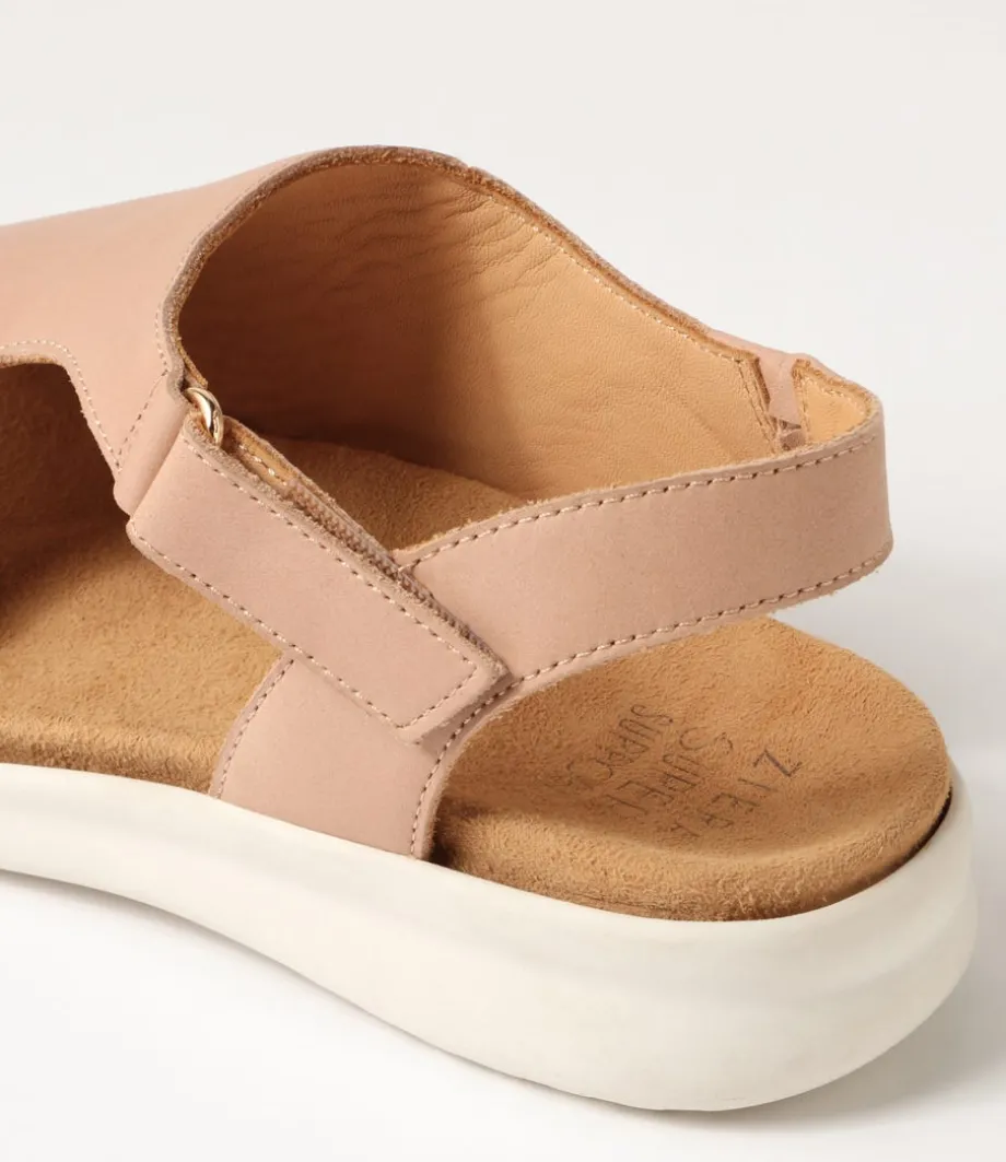 Basma Xw Cafe White Leather Sandals