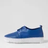 Batu Cobalt White Leather Sneakers