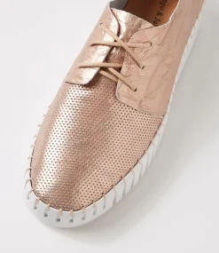 Batu Pink Shine Leather Sneakers