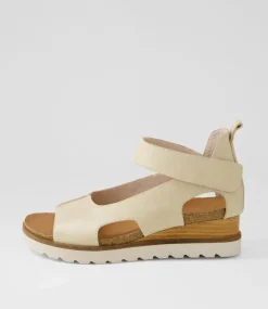 Beasla Almond Leather Sandals