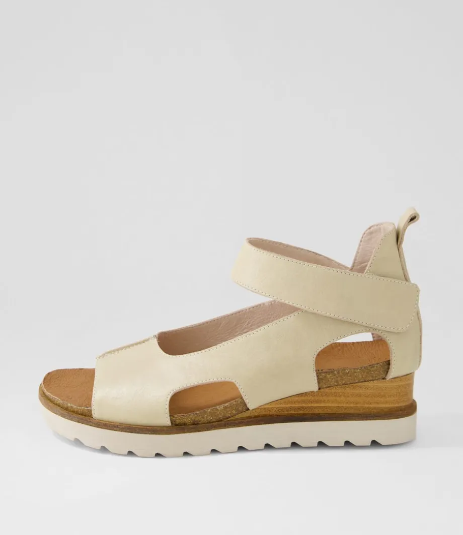 Beasla Almond Leather Sandals