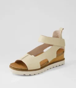 Beasla Almond Leather Sandals