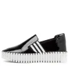 Becca Black White Patent Leather Sneakers