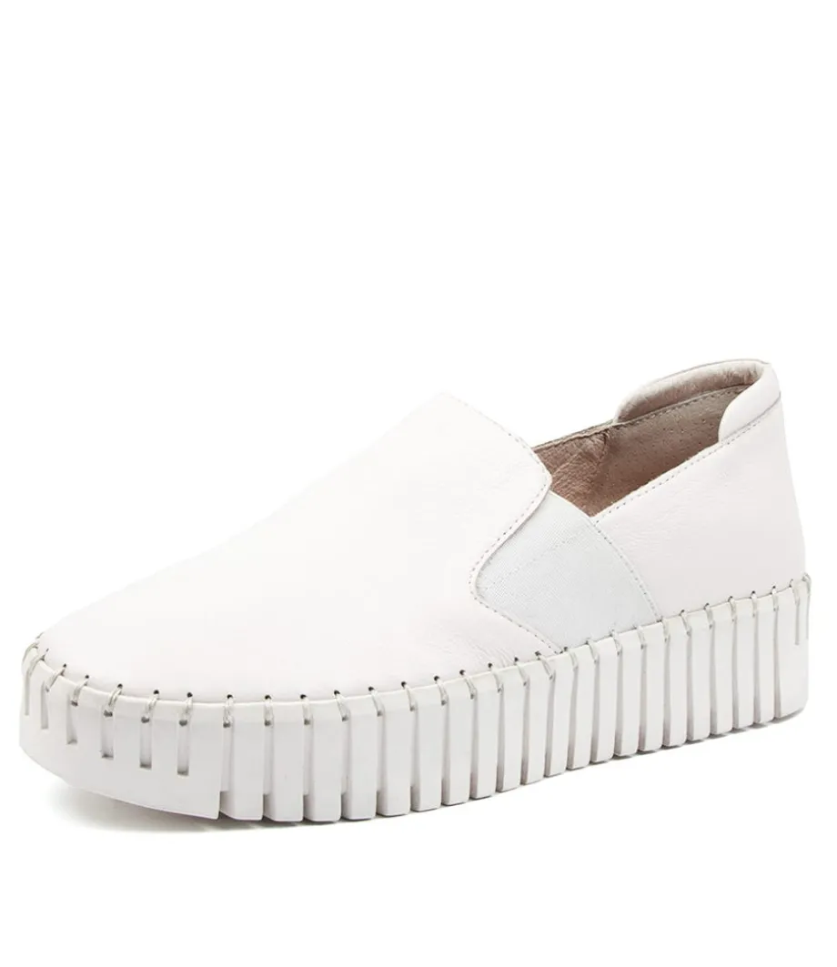 Becca Dj White Leather