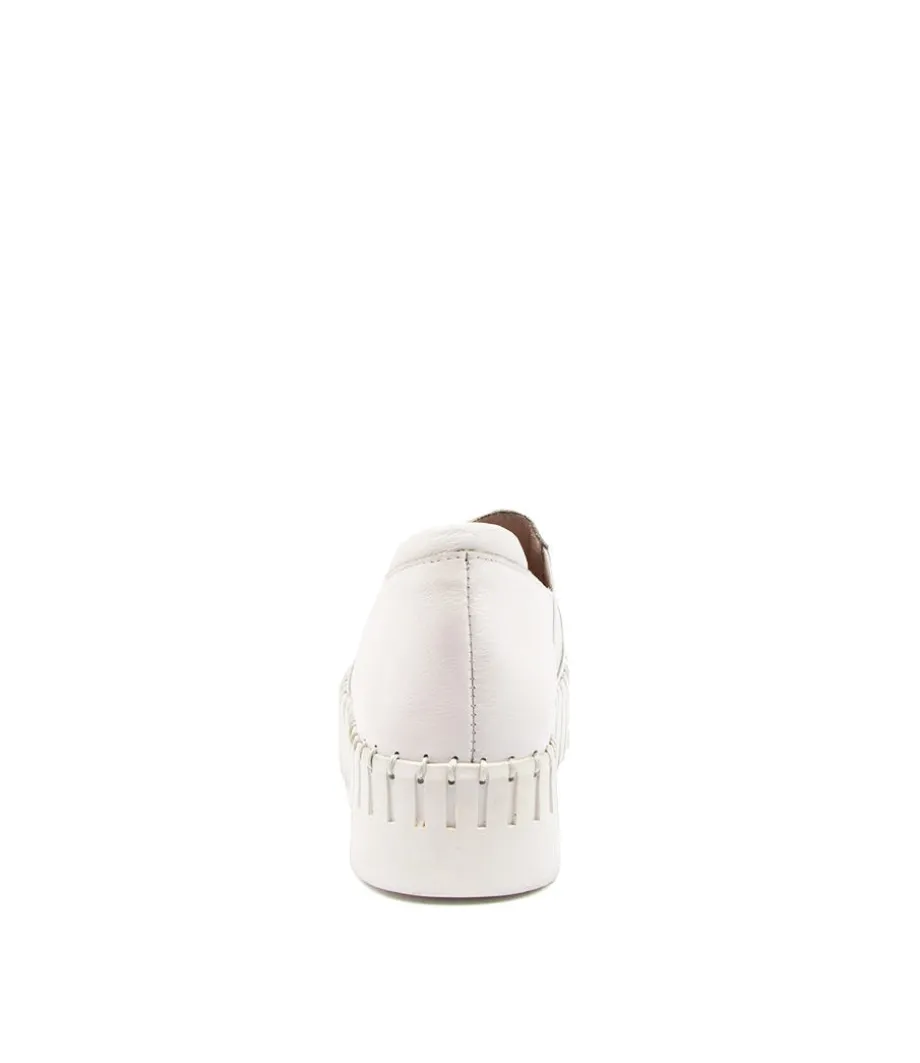 Becca Dj White Leather