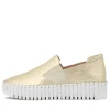 Becca Gold Croco Leather Sneakers Ws