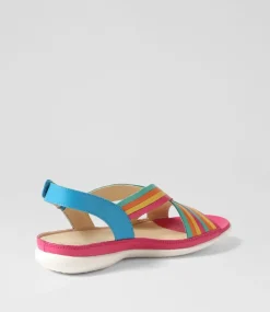 Bellmont W Bright Multi Leather Sandals