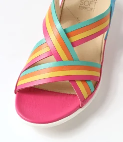 Bellmont W Bright Multi Leather Sandals