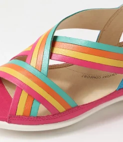 Bellmont W Bright Multi Leather Sandals