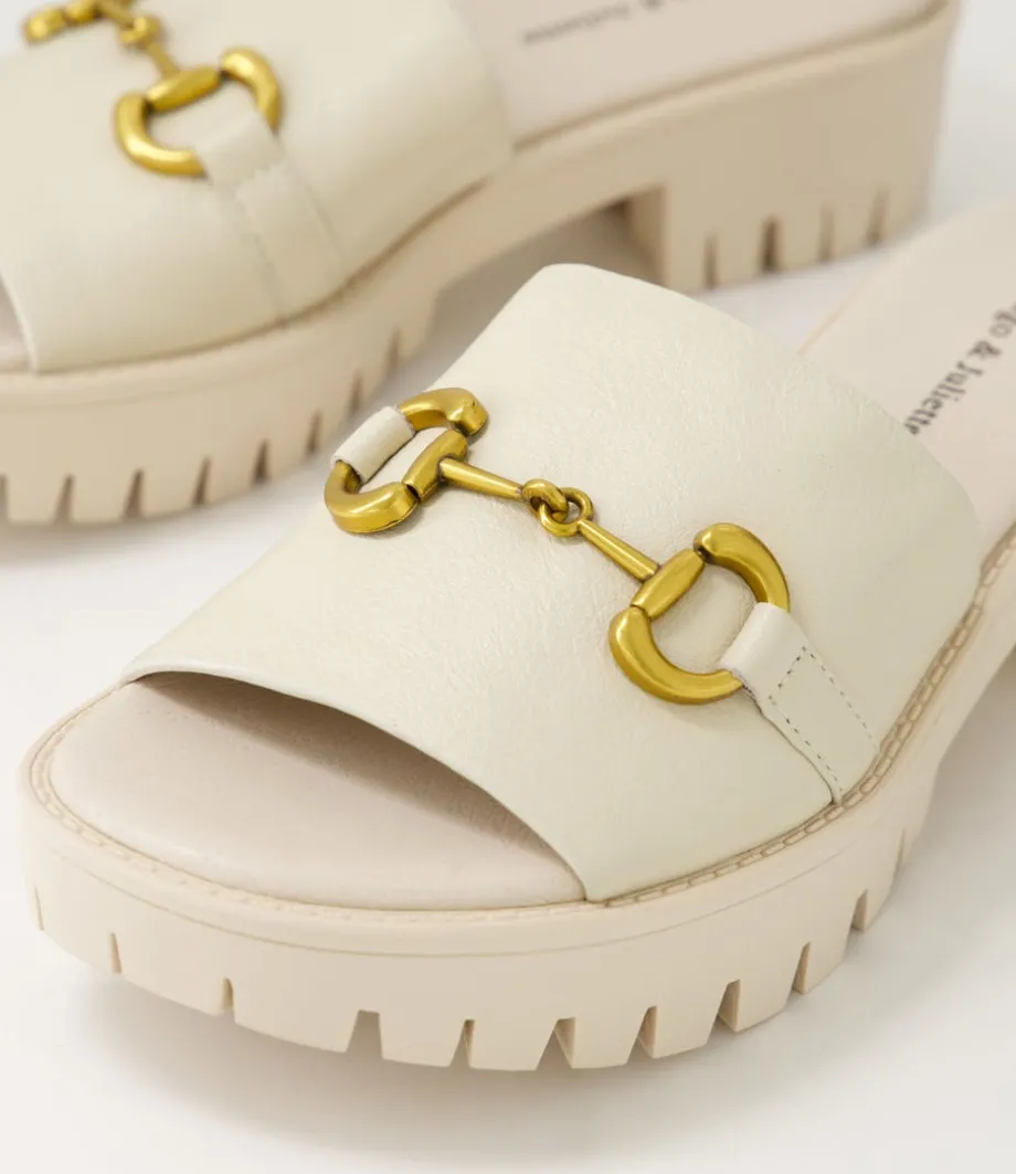 Belo Milk Leather Sandals