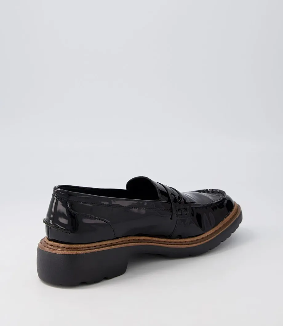 Benicio Black Patent Leather Loafers