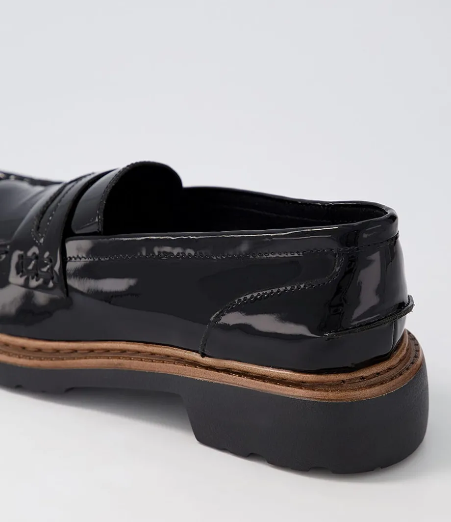Benicio Black Patent Leather Loafers