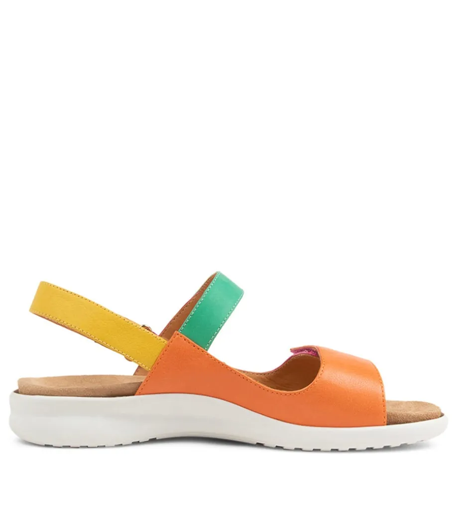Benji Xw Bright Multi Leather Sandals