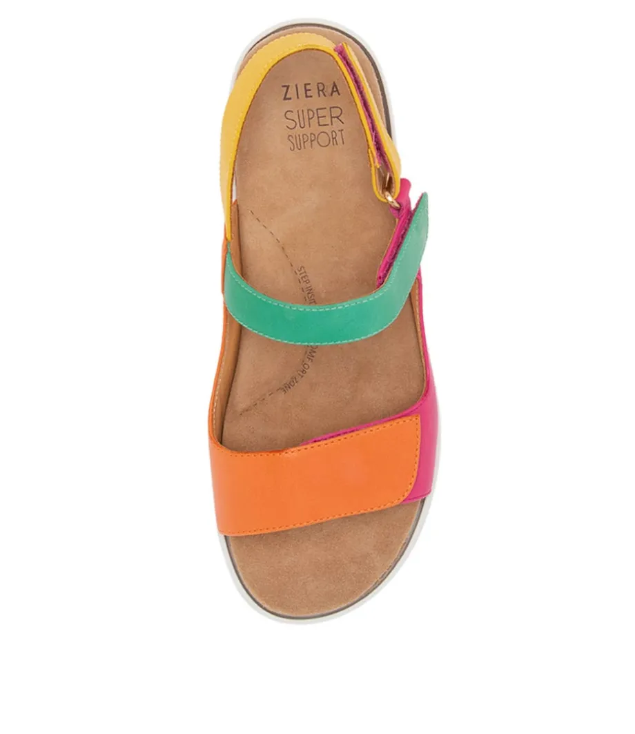 Benji Xw Bright Multi Leather Sandals