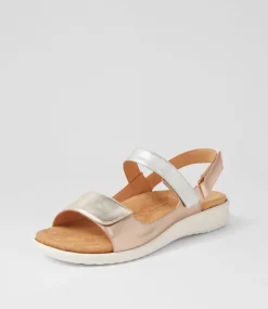 Benji Xw Metallic Multi Leather Sandals