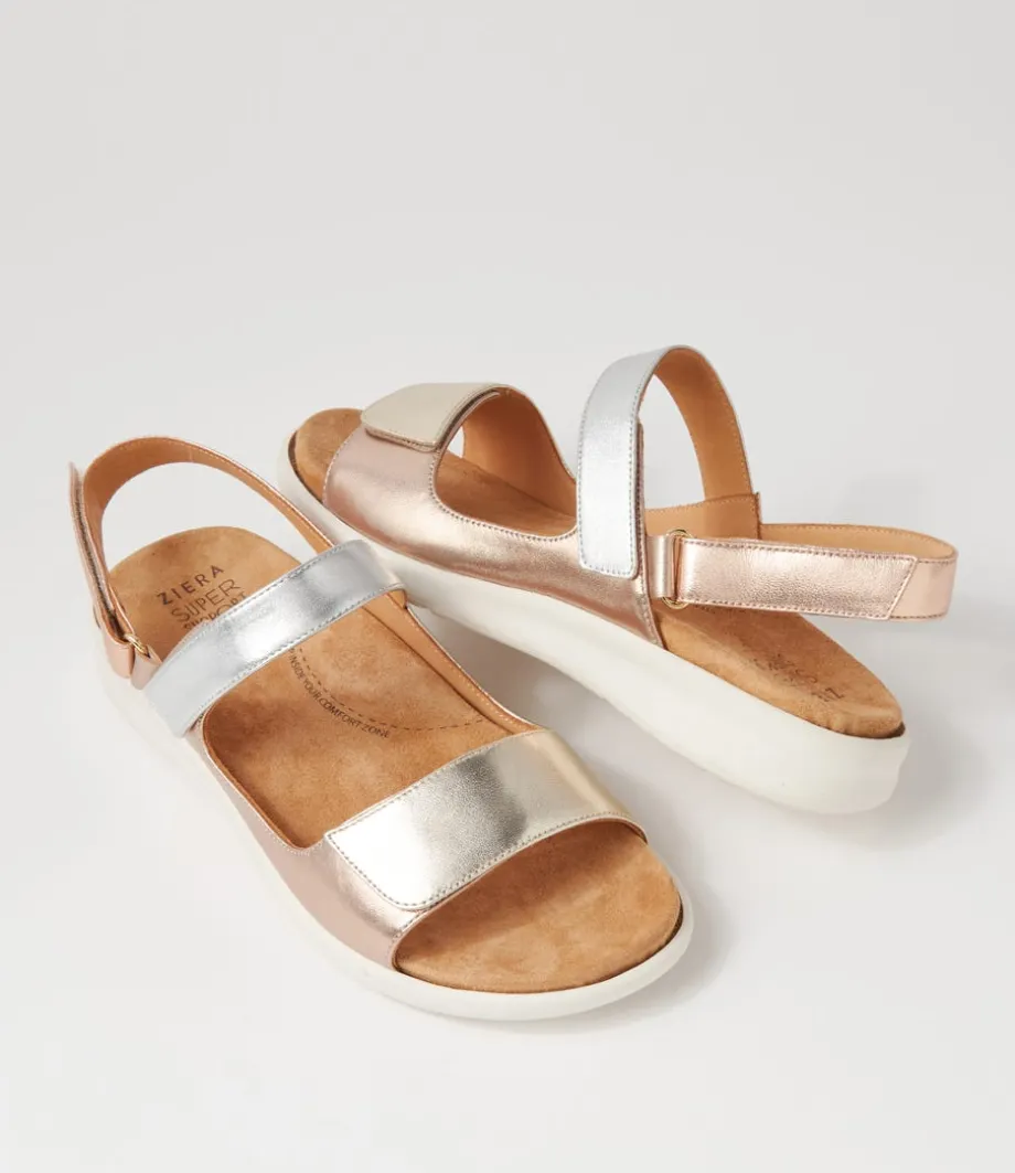 Benji Xw Metallic Multi Leather Sandals