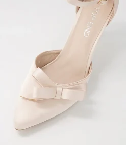 Benzals Nude Satin Heels