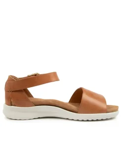 Beverly Xw Tan-White Leather Sandals
