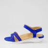 Bieda W Cobalt Jewels Suede Sandals