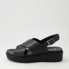 Bilbao 02 Black Leather Sandals