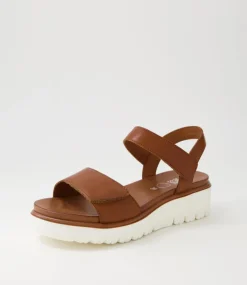 Bilbao 04 Cognac Tan Leather Sandals