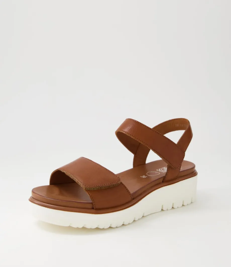 Bilbao 04 Cognac Tan Leather Sandals