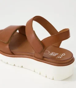 Bilbao 04 Cognac Tan Leather Sandals
