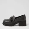 Bizmo Black Leather Heels