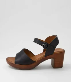 Blaide Black Natural Leather Sandals