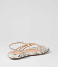 Boota Silver Jewel Fabric Sandals