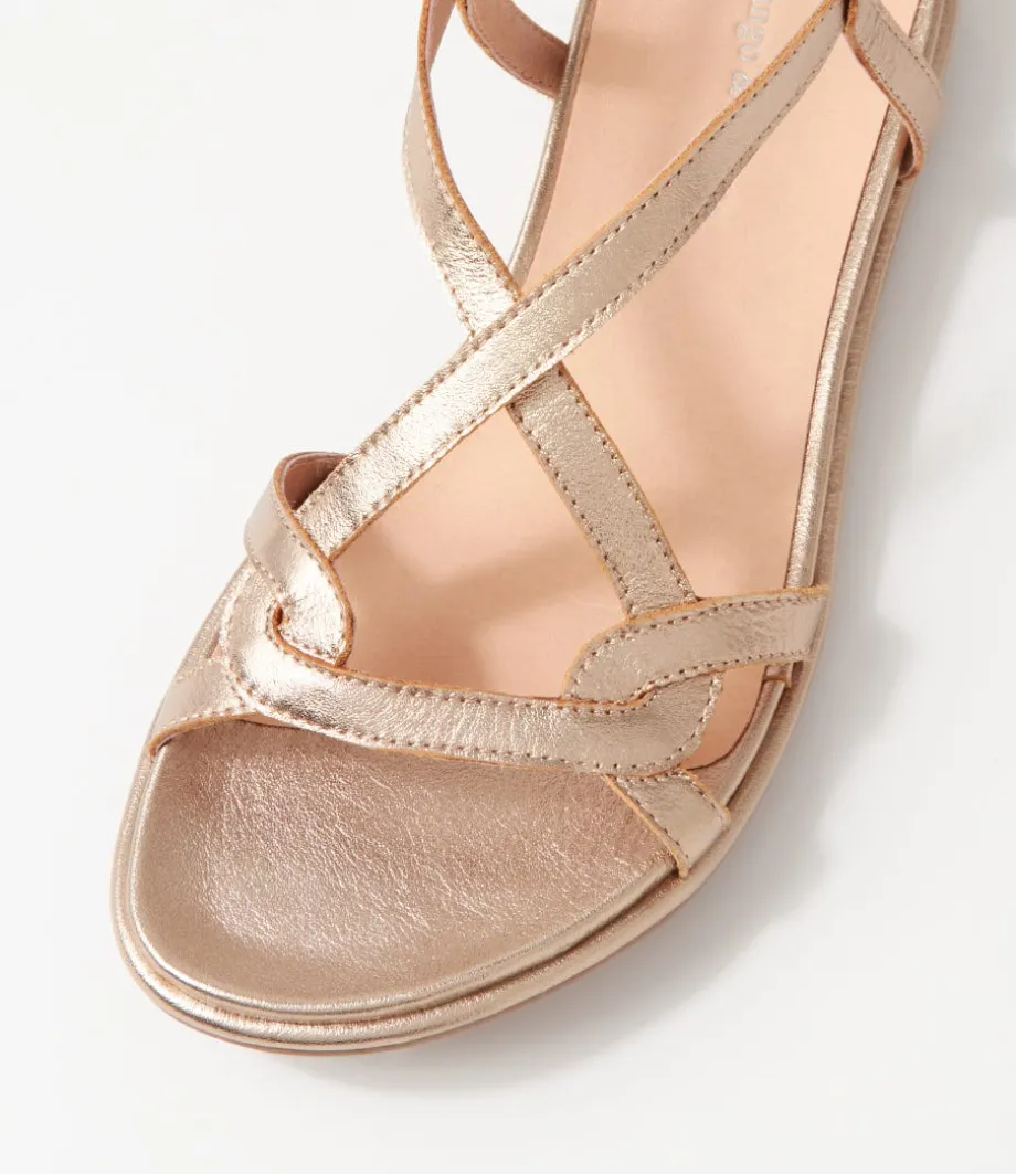 Bowey Champagne Leather Sandals