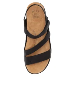 Boyde Xw Black Leather Sandals Bs