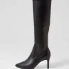 Boydy Black Stretch Smooth Knee High Boots