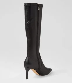 Boydy Black Stretch Smooth Knee High Boots