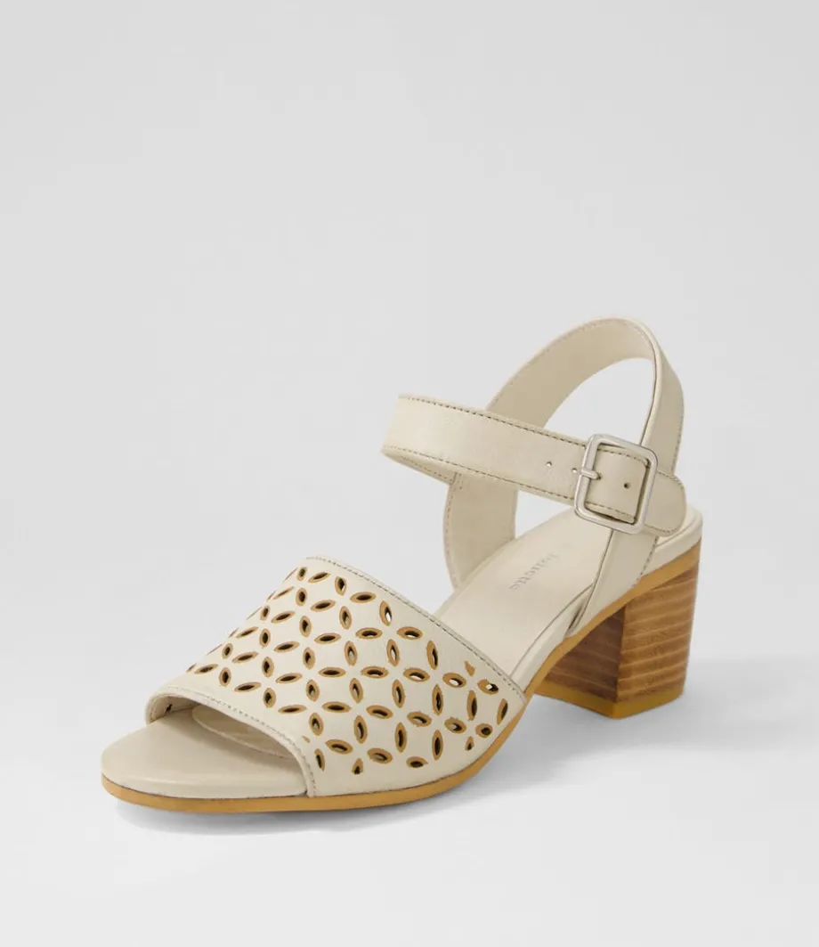 Brita Almond Tan Leather Sandals