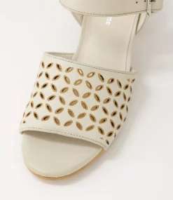 Brita Almond Tan Leather Sandals