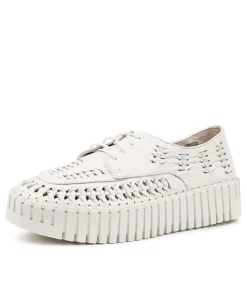 Brodies Dj White White Sole Leather