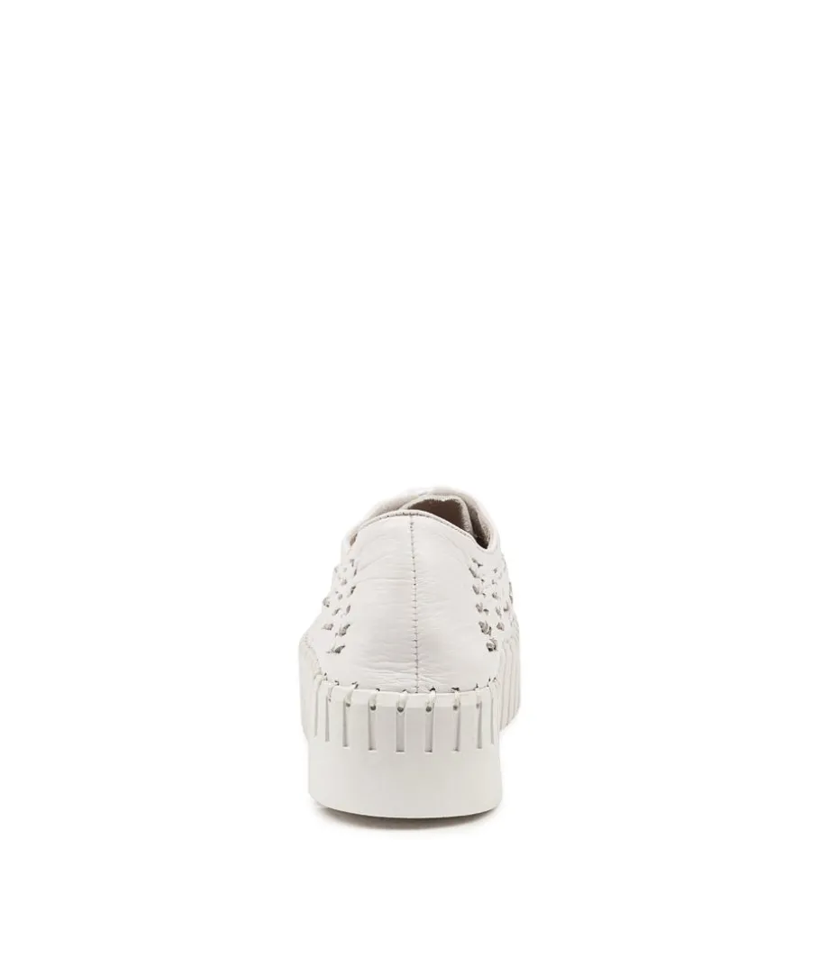 Brodies Dj White White Sole Leather