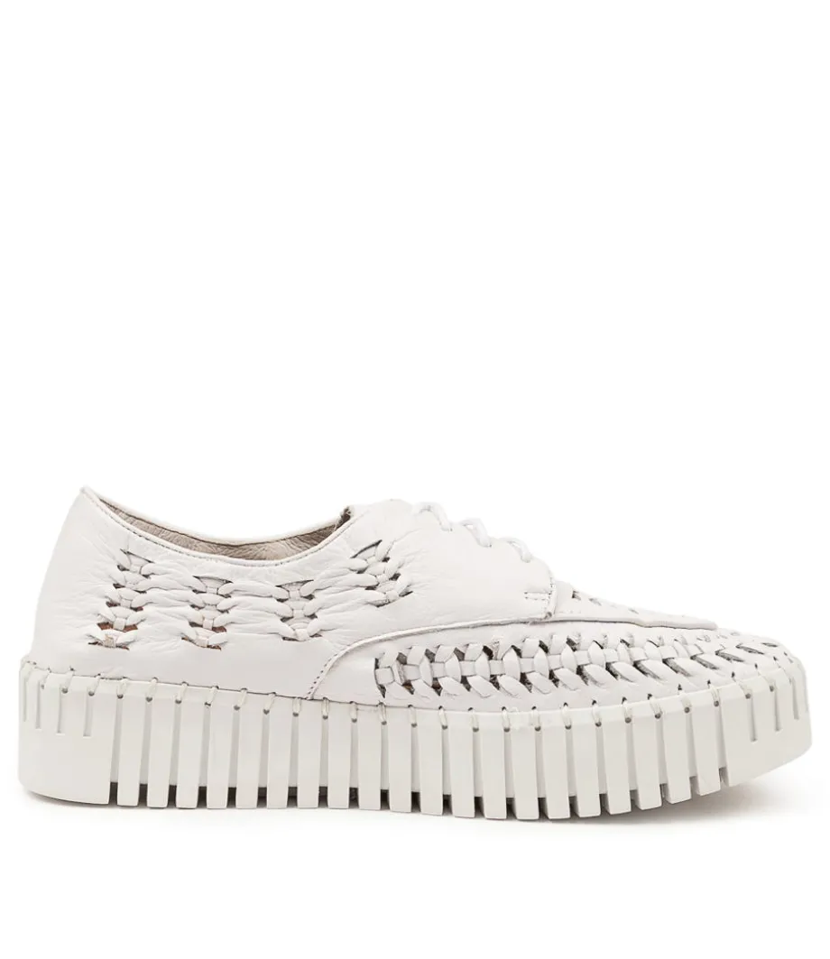 Brodies Dj White White Sole Leather