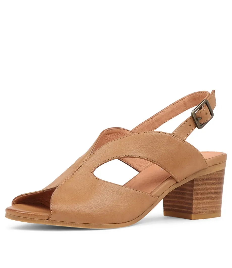 Bubba Dark Tan Leather Sandals